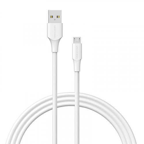 Cable USB 2.0 Male to Micro-B Male 2A 1m Vention CTIWF (white)