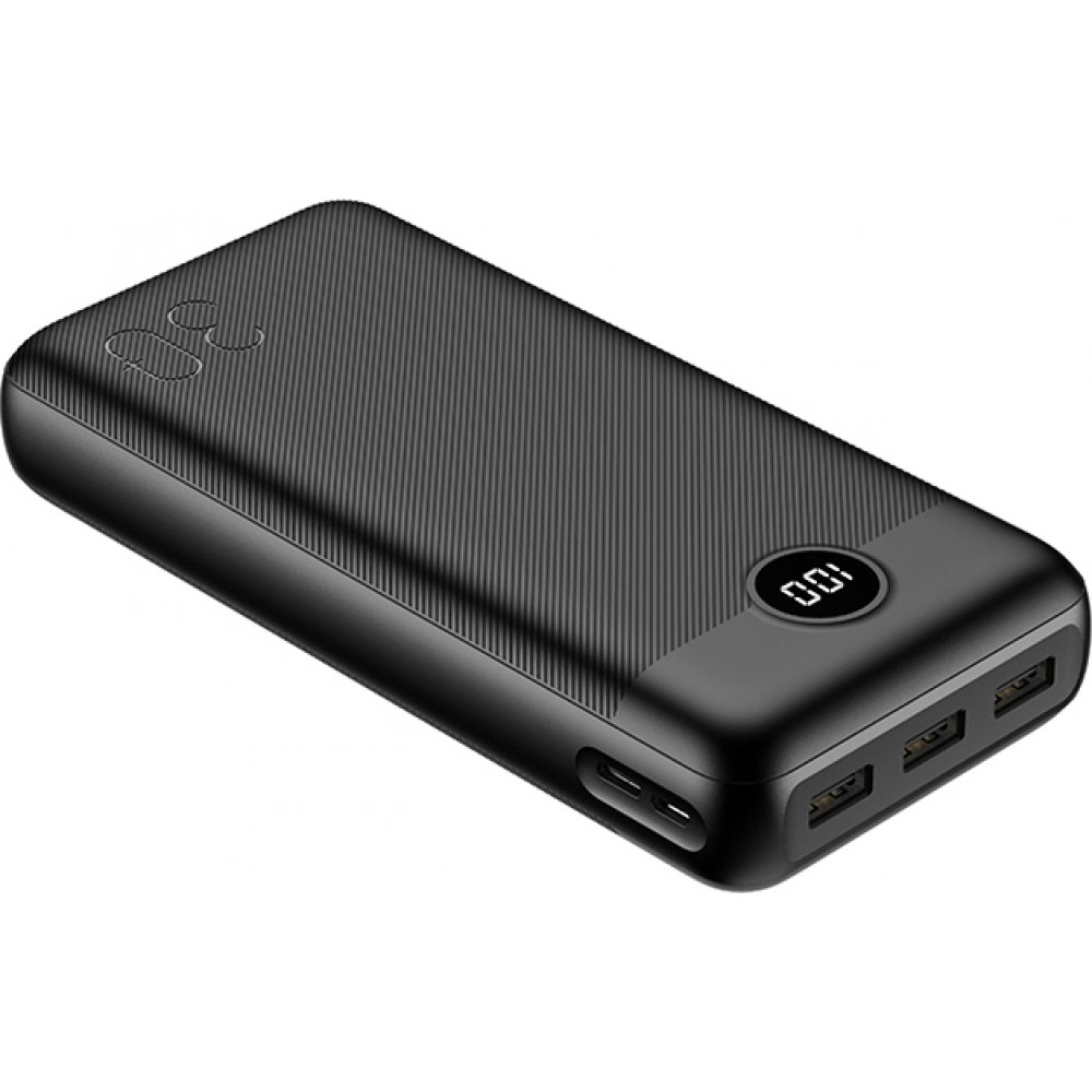 Veger L30 VP3008PD Power Bank 30000mAh 20W με 3 Θύρες USB-A και Θύρα USB-C Power Delivery / Quick Charge Μαύρο