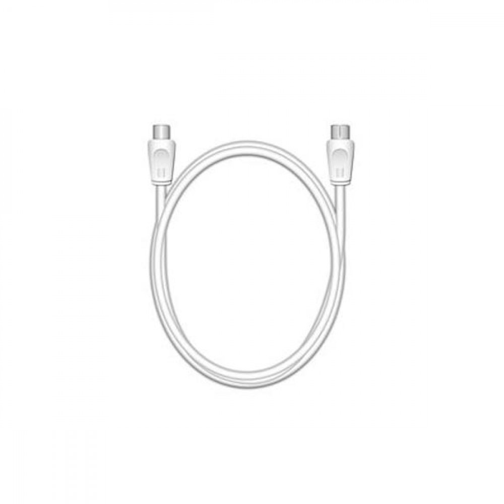 Καλώδιο MediaRange Coax Plug/Coax Socket, 75 Ohm, 1.5M., White (MRCS162)