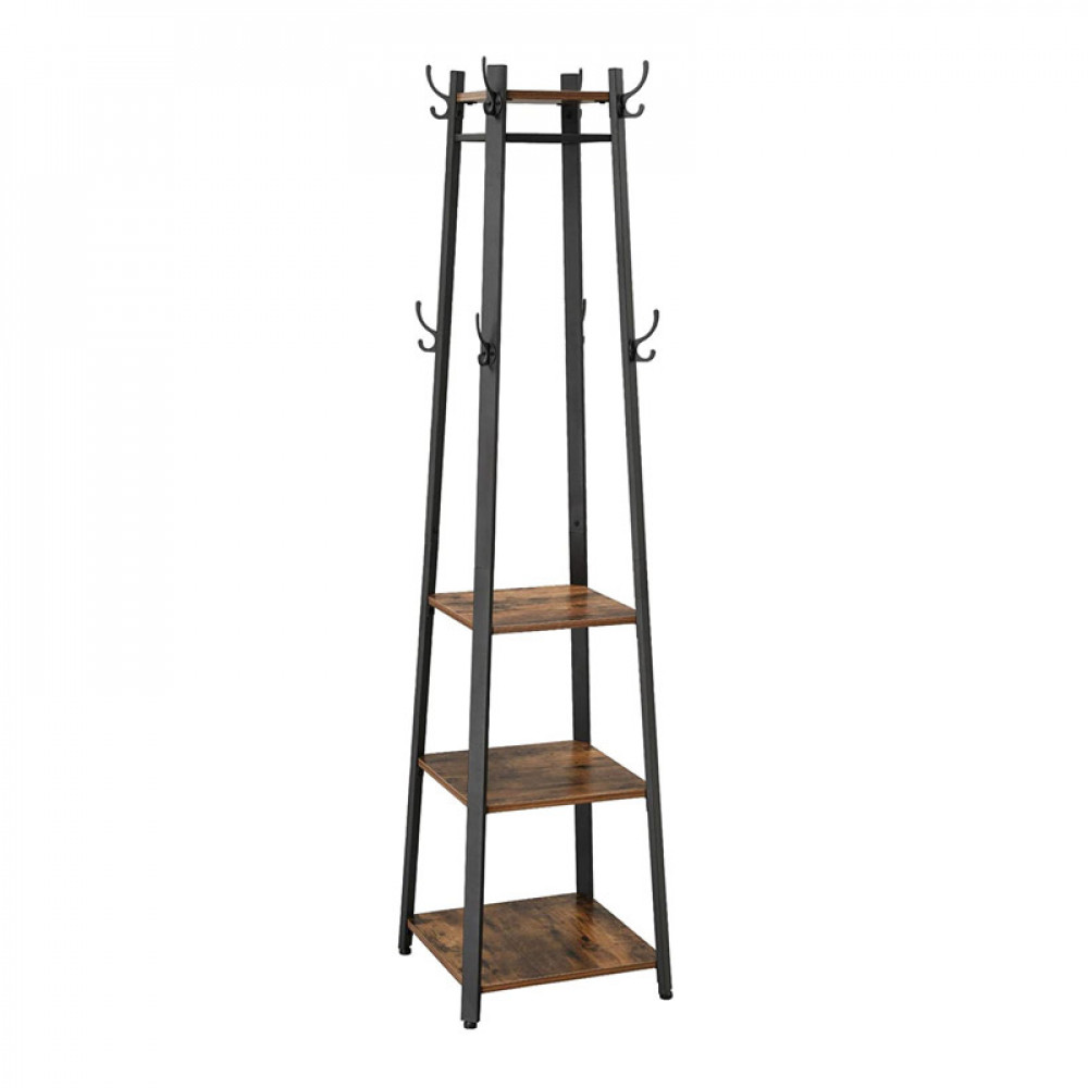 Μεταλλικός Καλόγερος με 3 Ράφια 45 x 45 x 181 cm Vasagle (LCR80X) (VASLCR80X)