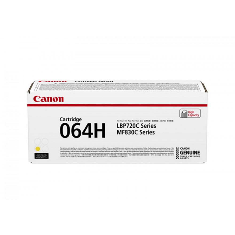 CANON LBP722Cdw/MF 832Cdw SERIES TONER YELLOW HC (10.4k) (4932C001) (CAN-064YH)