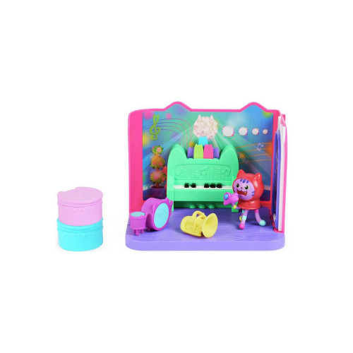 Gabby’s Dollhouse Groovy Music Room with Daniel James Catnip Figure (60GADGMR) (SNM60GADGMR)