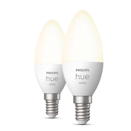 Philips Hue Smart Lamp Candle E14 White 470lm (2-Pack) (929003021102) (PHI929003021102)