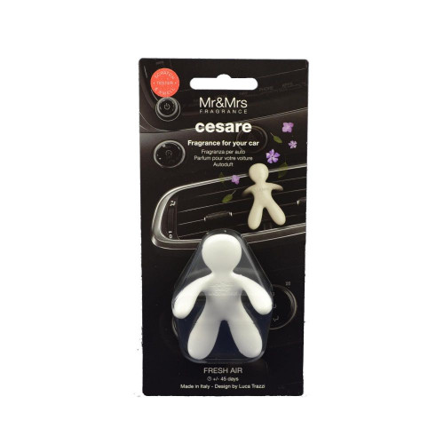 Mr & Mrs Fragrance Αρωματικό Αεραγωγού Αυτοκινήτου Cesare Fresh Air White (CES000090) (MMFCES000090)