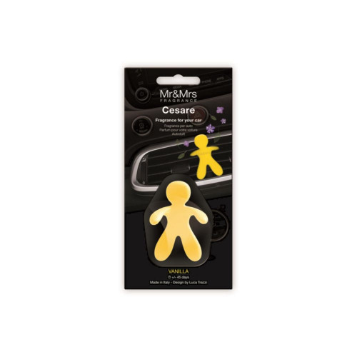 Mr & Mrs Fragrance Αρωματικό Αεραγωγού Αυτοκινήτου Cesare Vanilla (CES000092) (MMFCES000092)