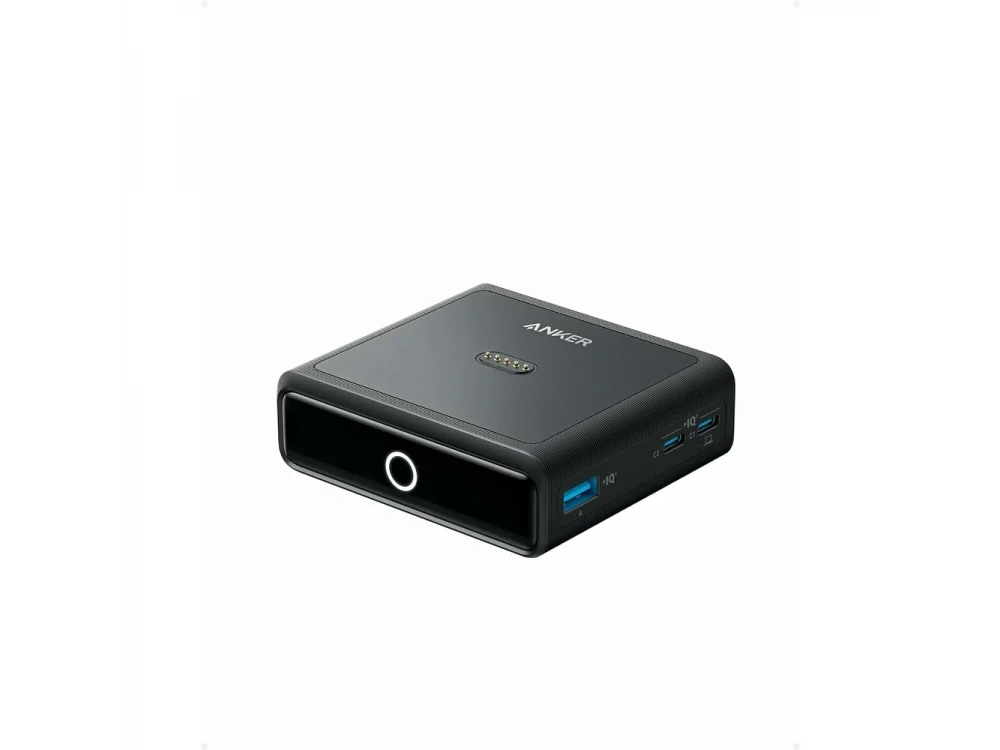 Anker Charging Base, Βαση Φόρτισης 100W για Anker Prime με 2xUSB-C, 1xUSB-A & Pogo Pin για Ασύρματη Φόρτιση, Μαύρη 